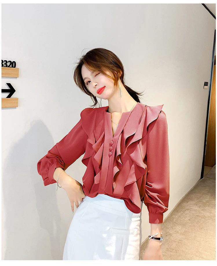 v neck blouse