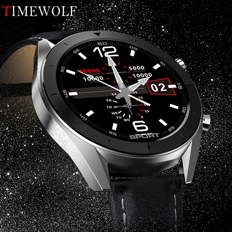 Timewolf 2019 новые умные часы для мужчин кровяное давление круглый экран