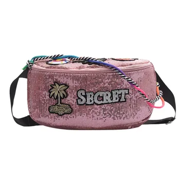 

Bag Belt Women New Female Personality Travel Pockets Fashion Letters Sports Messenger Bag Black Color New Quality #LR4