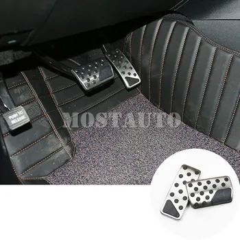 

For Jeep Grand Cherokee AT Foot Pedal Gas Fuel Brake Pedal Cover 2011-2018 2pcs