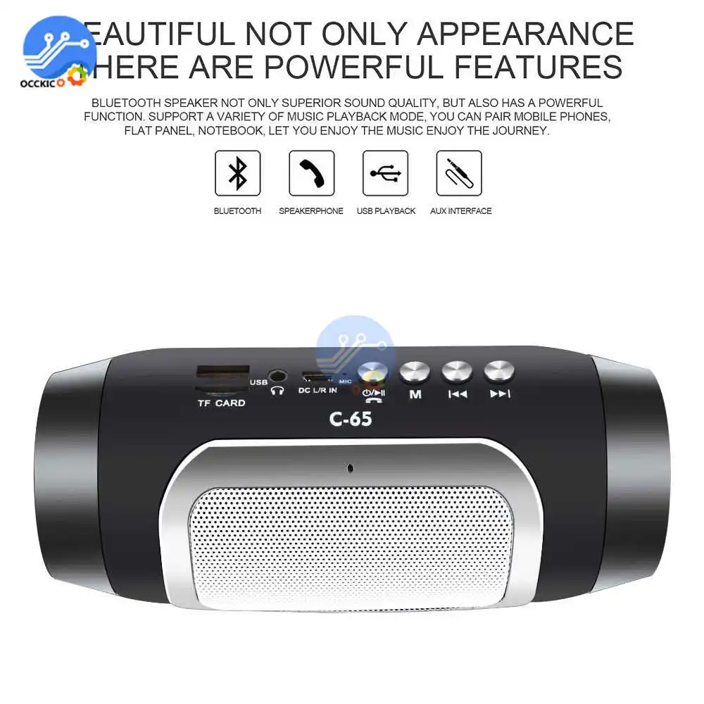 Bluetooth Портативный Динамик мини Беспроводной стерео Hi-Fi колонки сабвуфер аудио музыкальный плеер с динамиком Поддержка USB TF FM радио