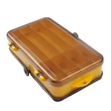 Fishing Box For Baits Double Sided Plastic Lure Boxes Fly Fishing Tackle Storage Box Supplies Accessories High Strength