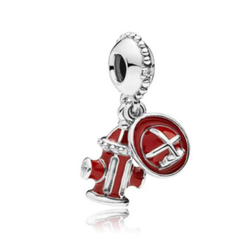 

100% 925 Sterling Silver Charm New Style Enamel Pendant Fit Pandora Women Bracelet & Necklace Diy Jewelry