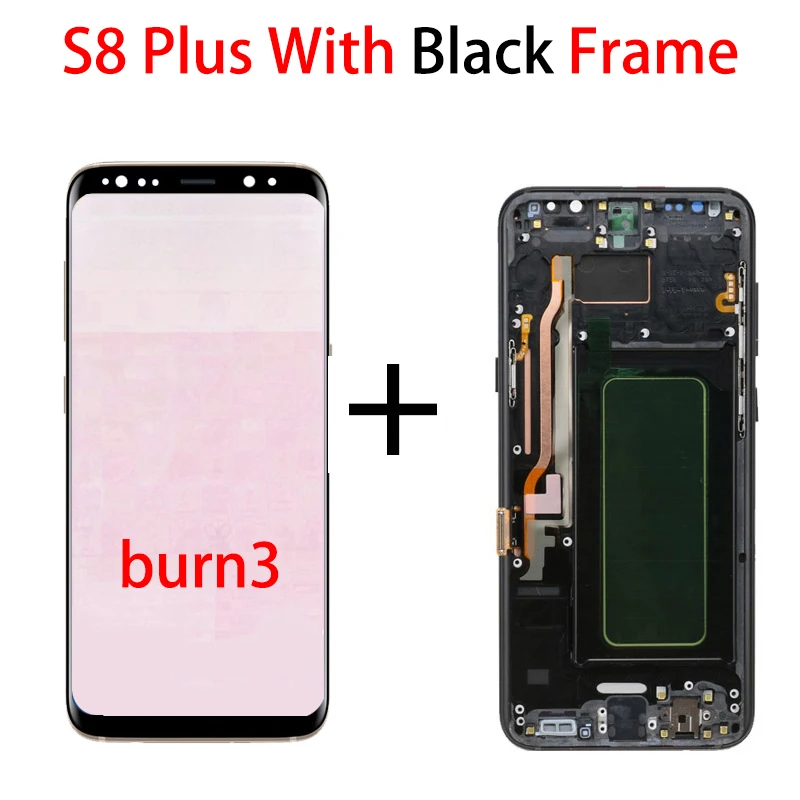 mobile phone lcd screens Original For Samsung Galaxy S8 plus G955 G955F g955u S8plus Lcd Display With Touch Screen Digitizer 6.2'' AMOLED burn shadow screen for lcd phone cell Phone LCDs