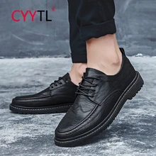 

CYYTL Lace Up Casual Men's Loafers Fashion Driving Flats for Male Business Work Office Dress Shoes Outdoor Walking Moccasins