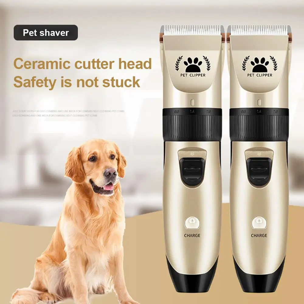 

Pet Shaver Stainless Steel Trim Dog Charging Type Pet Hair Trimmer Security Gold Cat Pets Dog Hair Clipper