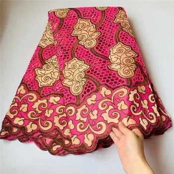 

Nigerian Swiss Voile Lace In Switzerland 100% Cotton Lace Fabric Embroidered Nigerian Dry Lace Fabric For Dress ss20-42