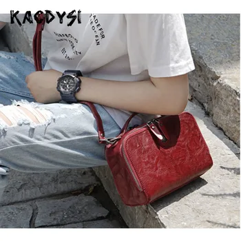 

Genuine Cow Leather Retro Small Women Single Shoulder Bag Fashion Luxury Girls Messenger Bag Simple Satchel Purse Crossbody Bags