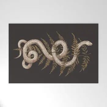 

Bath/Kitchen Mat The Snake and Fern Doormat Non-Slip Indoor and Outdoor Door Mat Rug Home Decor Entrance Floor Mats
