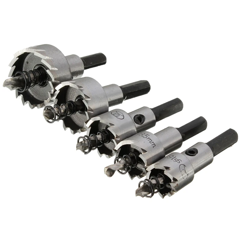 

Promotion--High Quality 5PCs HSS Drill Bit Hole Saw Set Stainless Steel 16-30mm
