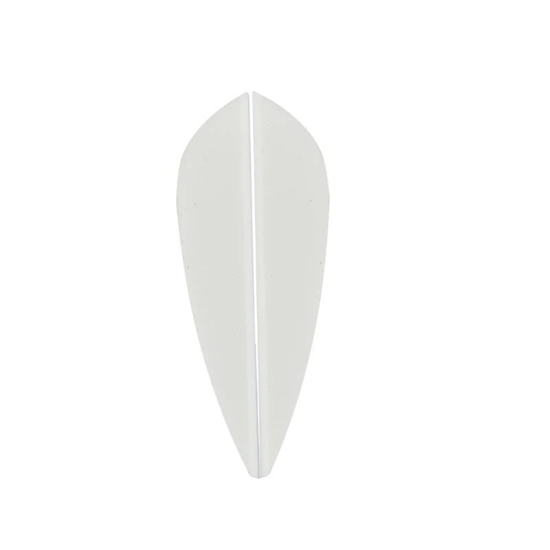 Type1 White 50 шт. 2 дюймов стрела для стрельбы перья резиновые перо падение-shape форме, благодаря чему создается ощущение невесомости с лопастями составной Рекурсивный лук арбалет, стрельба из лука Принадлежности для охоты - Цвет: Type1 White