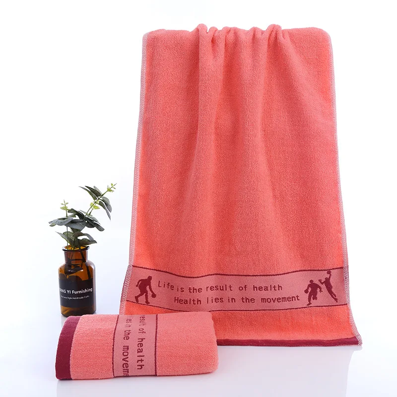 Cotton thicked bath towel 40x90cm long sport towel face towel Cotton Fiber Natural Eco-friendly Bath Towel hand towel