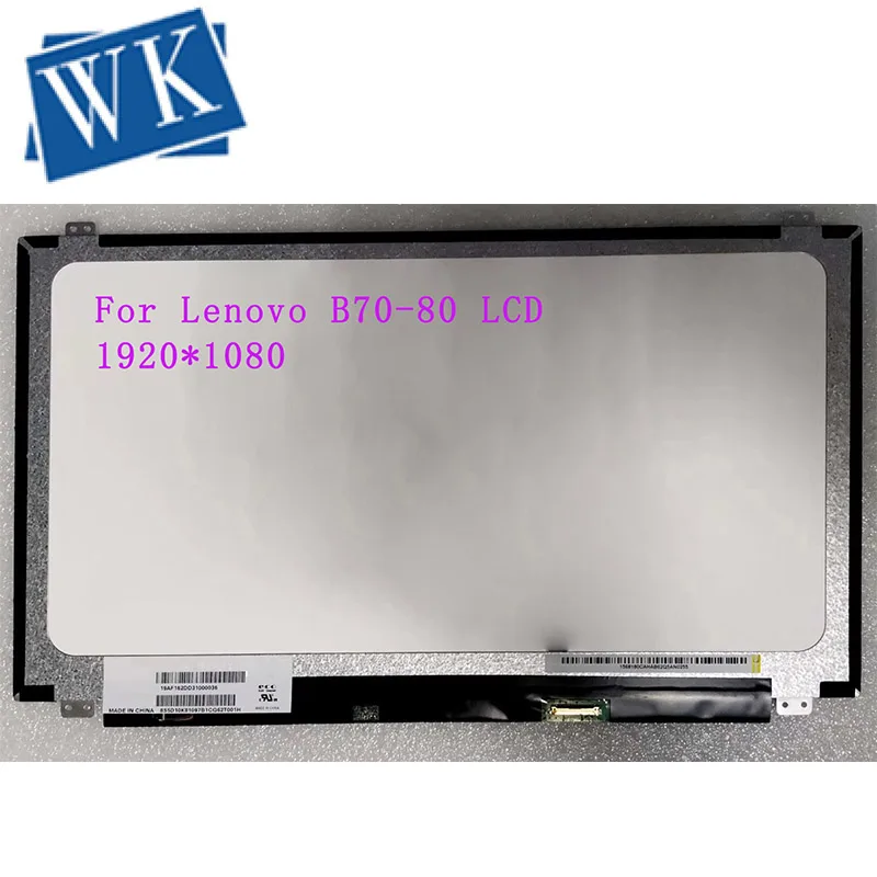 Для lenovo B70-80 ЖК-дисплей светодиодной панели Матрица для ноутбука 17," 30Pin 1600X900 Замена