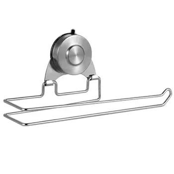 

Bathroom Toilet Paper Holder Stainless Steel Wall Mount Suction Cup Toilet Paper Holder Kitchen Towel Rack Roll Tissue Holder