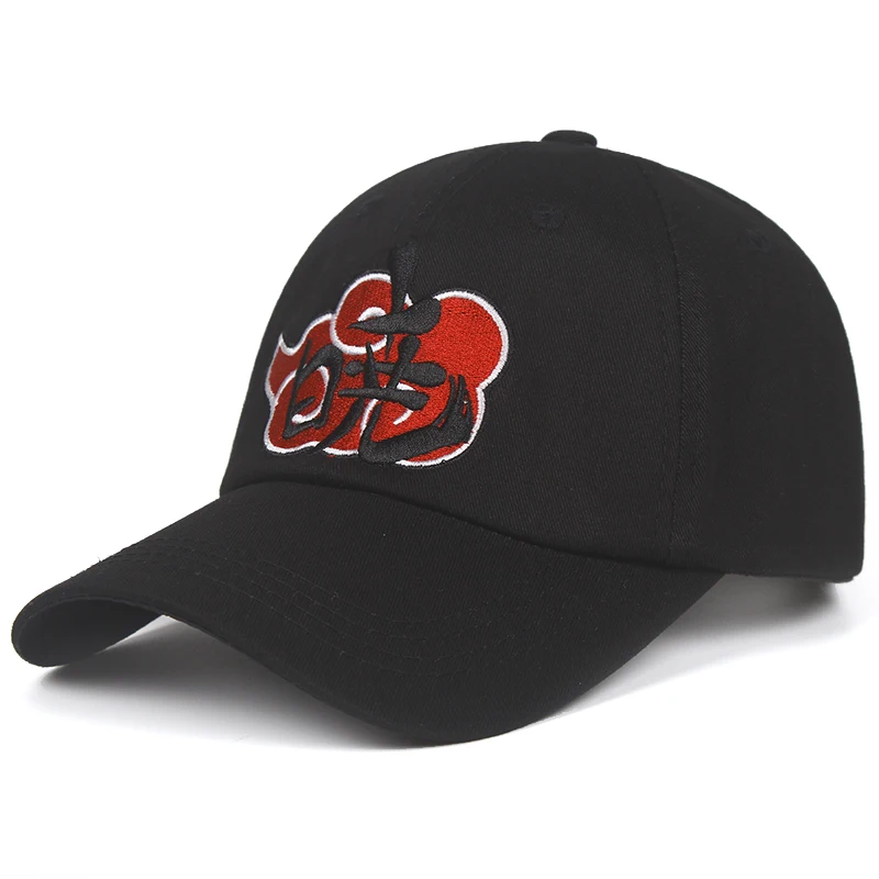Новинка хлопок японское аниме Akatsuki dawn Dad шляпа семья Uchiha логотип вышивка бейсболки Snapback шапки Dropship
