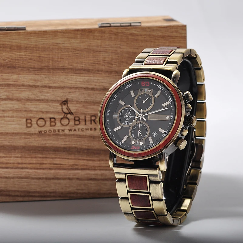 Relogio masculino BOBO BIRD деревянные Вэнь часы японские кварцевые часы Элегантные военные Ретро Мужские часы дропшиппинг ОЕМ поддержка