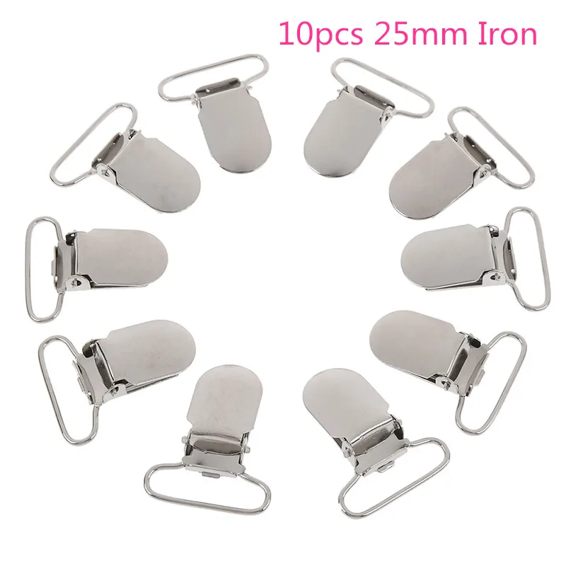 10pcs 25mm Iron Деревянная/Пластик/железная прищепка Craft Зажимы Одежда скрепки для бумаги Pin школьные канцелярские принадлежности для подтяжек аксессуары для одежды - Цвет: 10pcs 25mm Iron