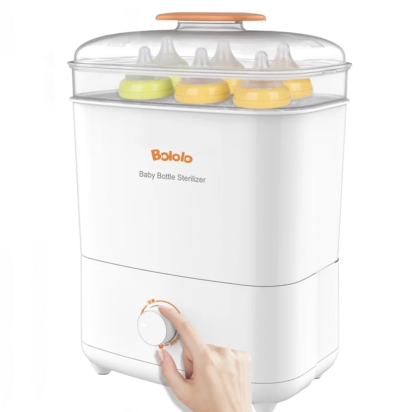 Bololo Baby Bottle Electric Steam Sterilizer and Dryer with LED Panel Touch Screen HEPA Filter Inside Fit for 9-Ounce Bottle Bololo Baby Bottle Electric Steam Sterilizer and Dryer with LED Panel Touch Screen HEPA Filter Inside Fit for 9-Ounce Bottle