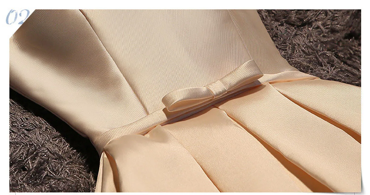 Woman Dresses for Party and Wedding Sleeveless Boat Neck Satin New Years Eve Dress Wedding Party Dress Bridesmaid Dress