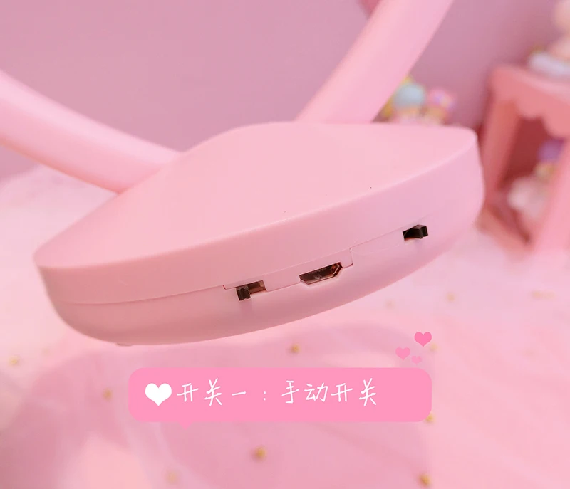 Sakura Сейлор Мун в форме сердца светодиодный ночник с USB заряженной фигурой, напечатанная полимерная настольная лампа, декор для спальни, игрушки для кукол