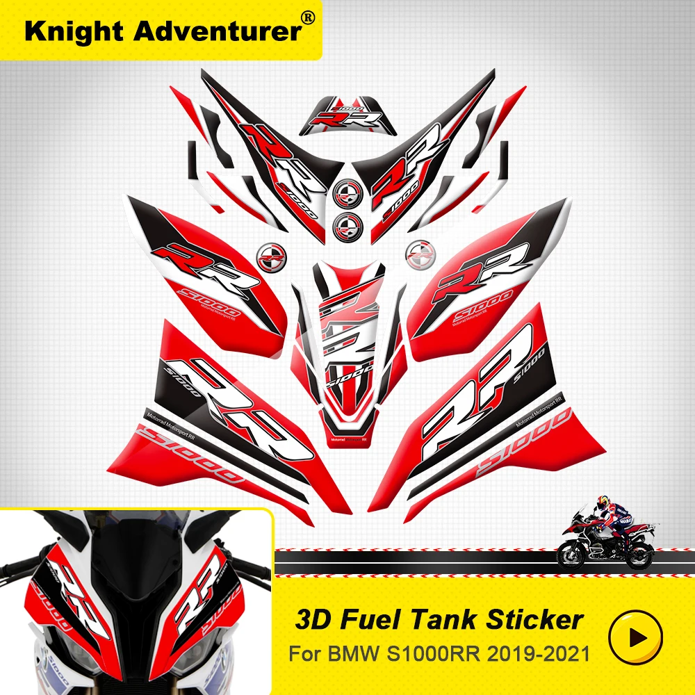 

For bmw s1000rr 2019 s1000 rr 2020 2021 S1000RR 2022 2023 front Rear decal edge protection rubber fuel tank motorcycle 3D d