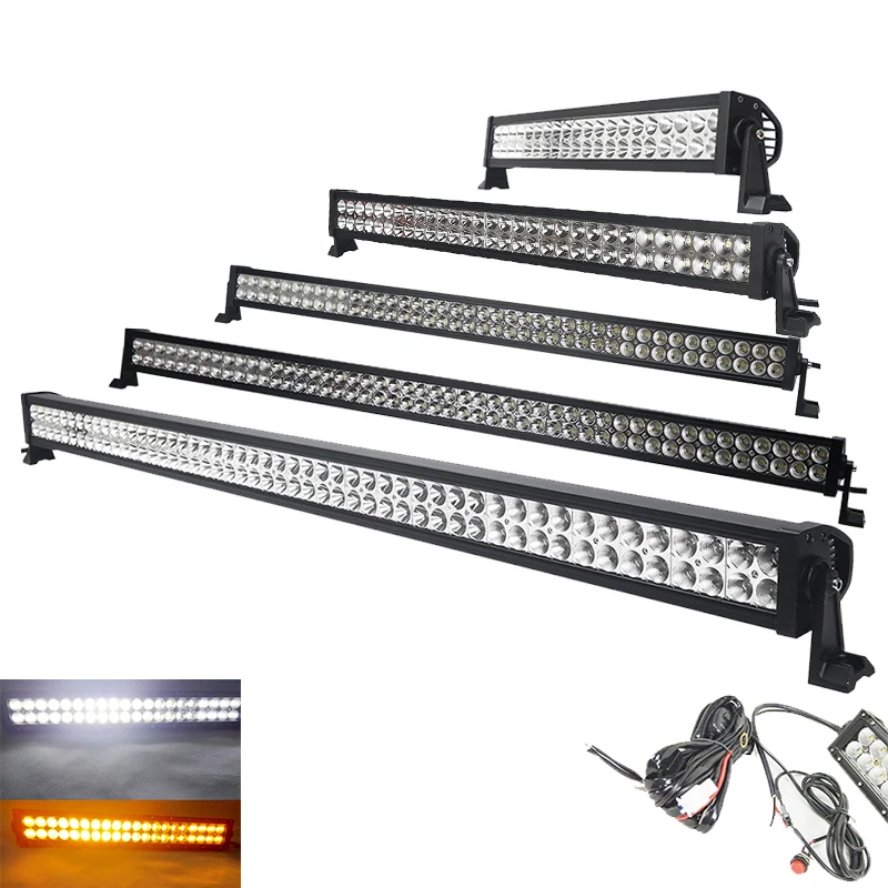 50 &quot32 дюймов 288 Вт прямой свет белый/желтый/Strobe flash СВЕТОДИОДНЫЙ светильник баров