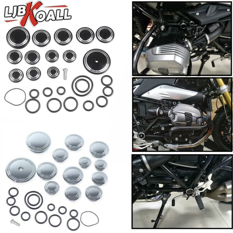 Motorcycle Frame Hole Caps Frame Cap Set For BMW R1200 R NINE T R9T 2013 2014 2015 2016 2017 2018 2019 2020 Motorbike Covers New