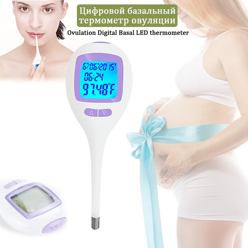 Ovulation Digital Basal LED Thermometer Accurate To The 1/100th Ovulation Track Natural Family Planning Fertility Monitor