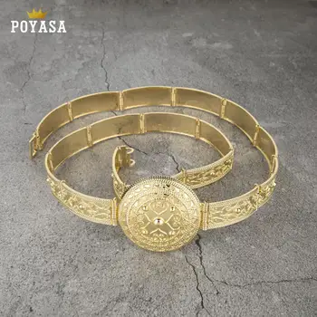 

Luxury Gun metal color women belt chain metal waistband jewelry long adjustable length wedding caftan dress belt