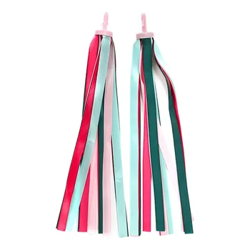 

1pair Cycling Accessory Bicycle Streamers Scooter Ribbons Colorful Funny Easy Install Universal Tricycle Decoration Kids Gift