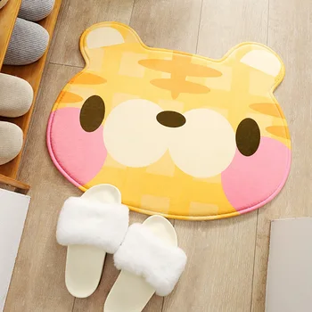 

Cartoon Animal Cat Face Printing Doormat Home Decoration Carpet Non-slip Floor Mat Cat Door Mat Kid Room Area Rug