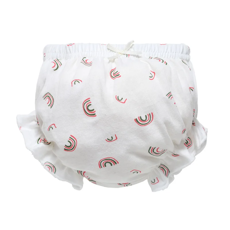 3 Piece/Lot Baby Cotton Panties 100% Cotton Girl Soft Briefs for Newborn Children Underwear Infant Kids Cartoon Bow Underpants