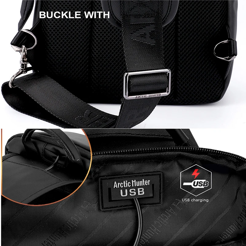 Мужская нагрудная Сумка Многофункциональная модная usb зарядка