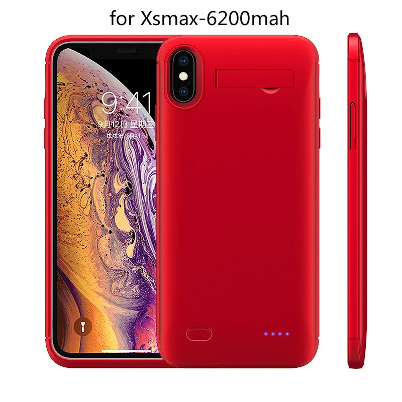 Чехол для зарядного устройства для iPhone 6, 6 S, 7, 8 Plus, X, XS, XR, XS, MAX, 11 Pro, MAX, универсальный портативный внешний аккумулятор, зарядное устройство, чехол - Цвет: For XSMAX