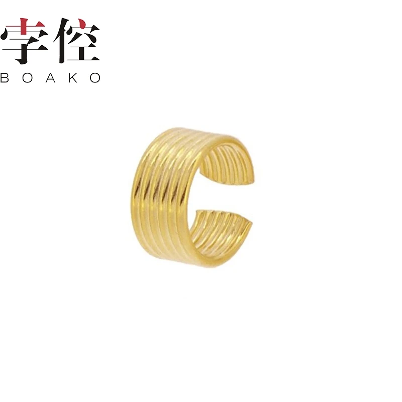 

BOAKO Semicircular Simple Clip Earring 925 Sterling Silver Earrings For Women Fashionable Silver Jewelry Zircon Earring Brincos