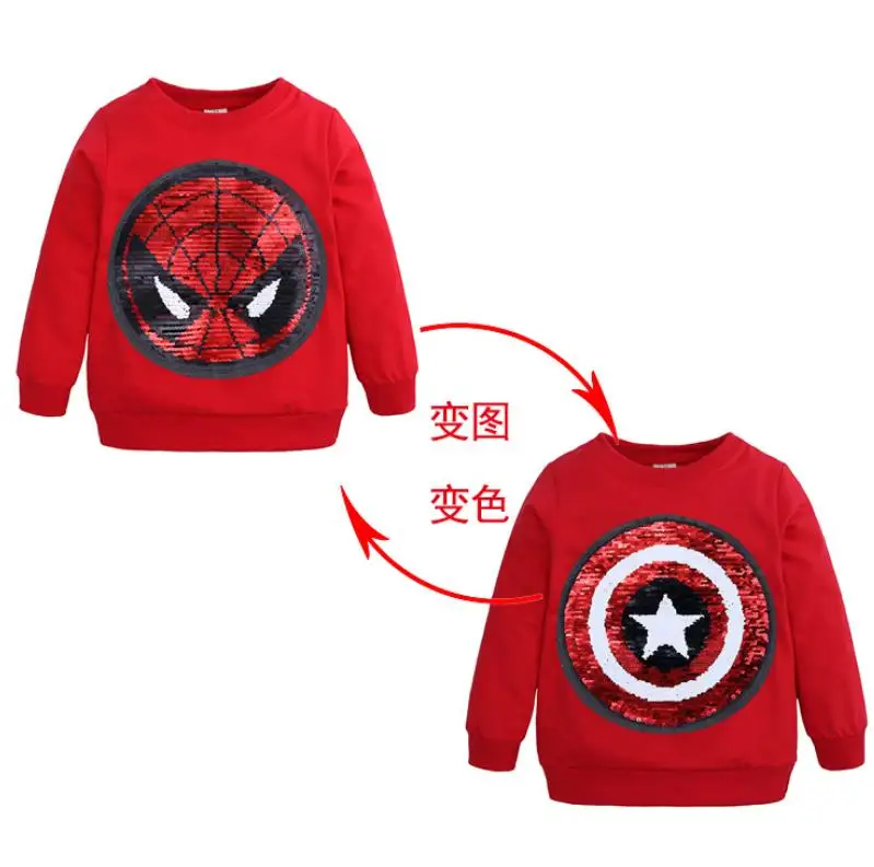 Новые толстовки с капюшоном для мальчиков Мстители, супергерои Marvel, Капитан Америка, Человек-паук, Бэтмен, толстовка для мальчиков, детская куртка с рисунком От 1 до 6 лет
