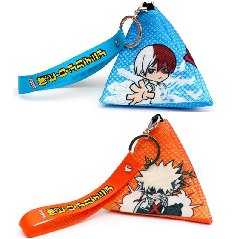Кошелек My Hero Academy TriangleMidoriya izku, Двойные держатели для карт, кошелек для монет, подарок аниме