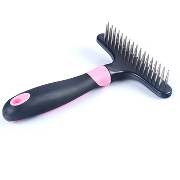 

Dog Comb Brushing Pet-Supplies Double Row Pins Grooming Comb for Cats Dogs Pets