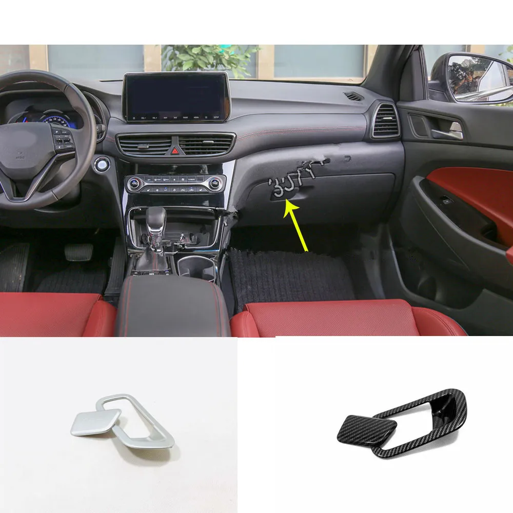 

Car Sticker Body Cover Storage Armrest Co-Pilot Handle Glove Box Front Trim Lamp Panel 2pcs For Hyundai Tucson 2019 2020