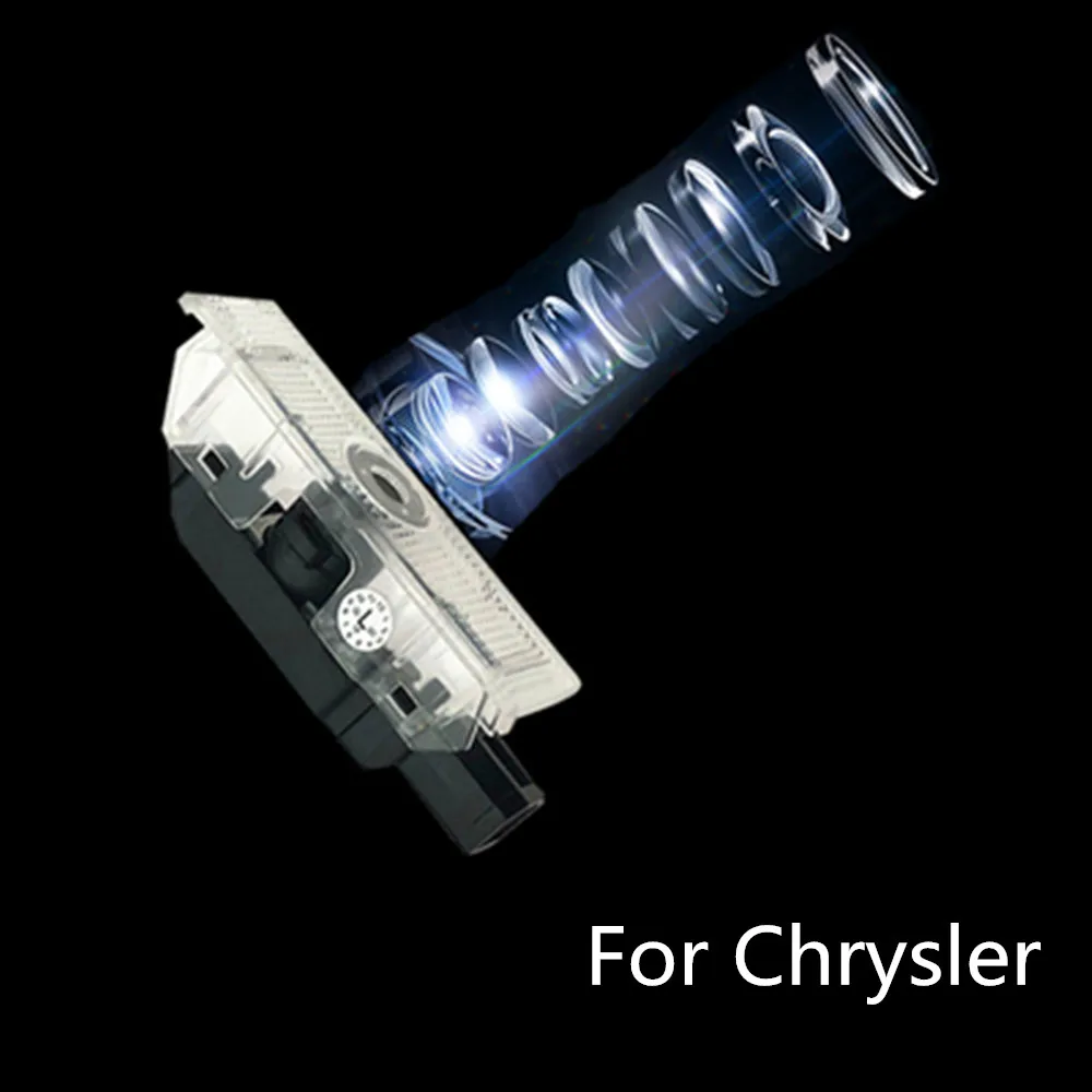 2 шт. для Chrysler светодиодный светильник с логотипом на дверь автомобиля HD лампы-проекторы логотипа для Chrysler 300 200 Sebring Lancia Thema все модели автомобилей