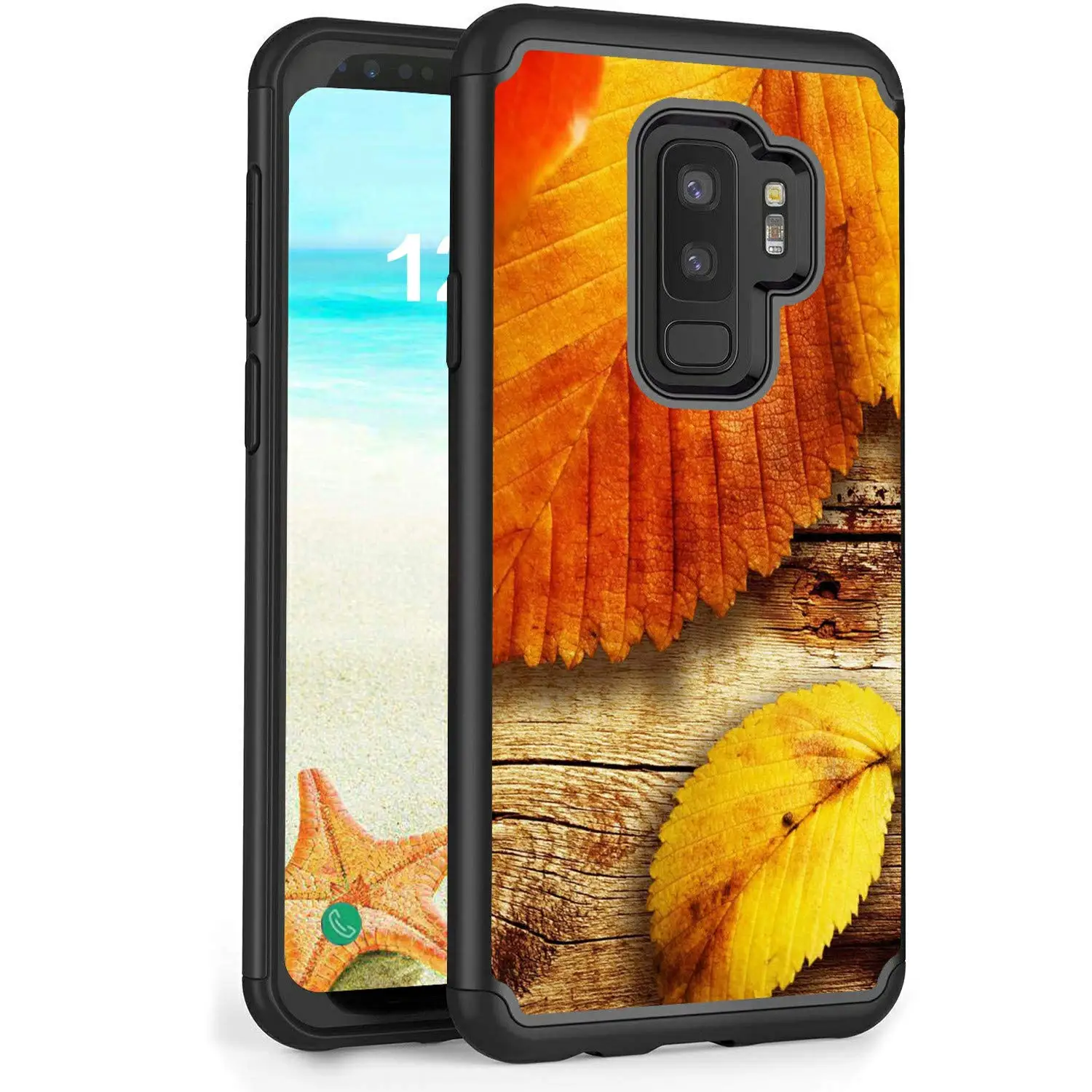 Для samsung Galaxy S9 + Plus чехол двухслойный Гибридный жесткий защитный анти-капля ТПУ