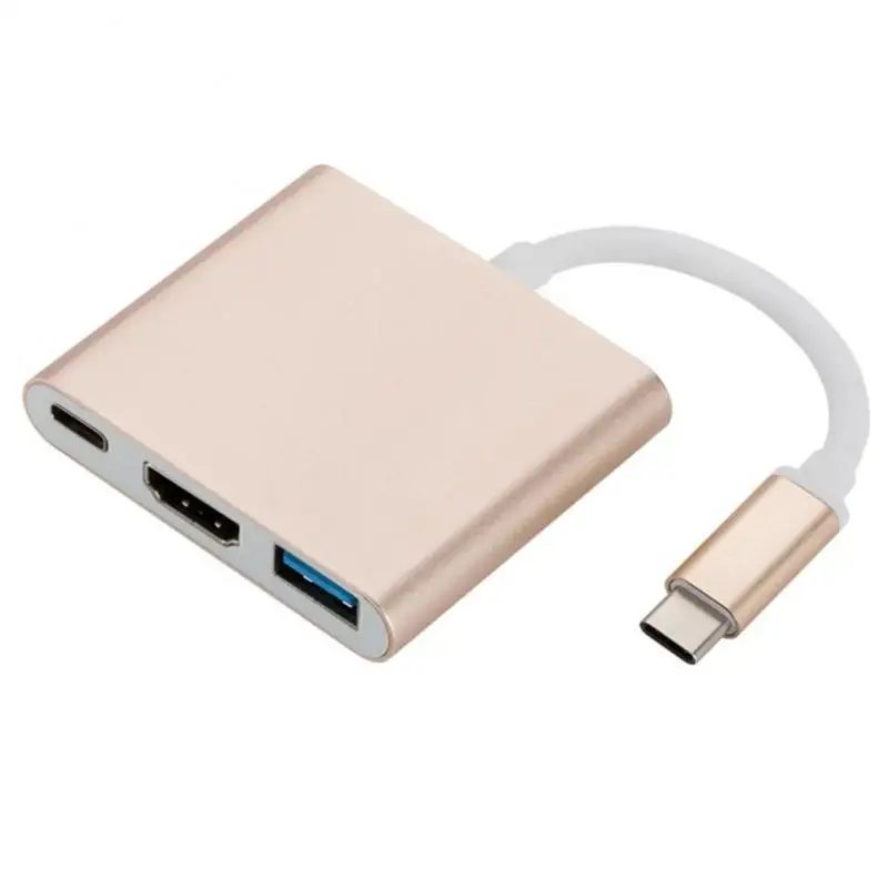 Адаптер-переходник 3-в-1 с Type C на HDMI совместимый Usbc HDMI-совместимый/USB3.1/Type