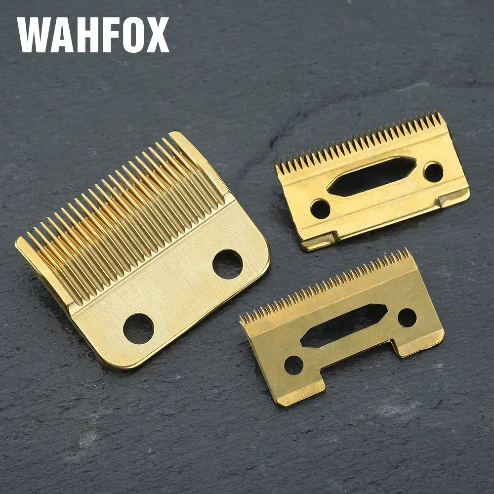 WAHFOX-Lame de Tondeuse à Cheveux Professionnelle, Freins Hauts, Accessoires de Tondeuse en Acier, Remplacement localité, Lame Mobile