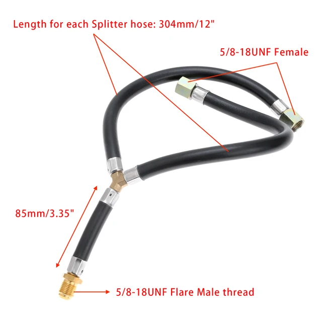 1Set Propán Y Splitter Csatlakozás Cső 3/8 Hüvelykes Fáklya -Grill Grill Csőcsövek Bemeneti Kültéri Bbq Kályha - Image 3