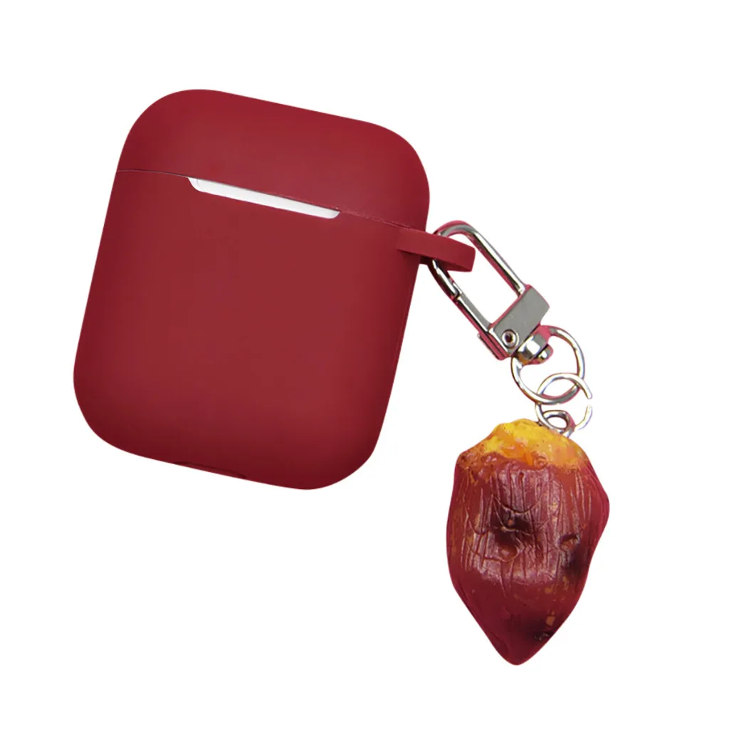 Silicone Earphone Case Anti-lost Protective Cover Skin Case For Apple AirPods Charging Earphone Case for airpods 103#B