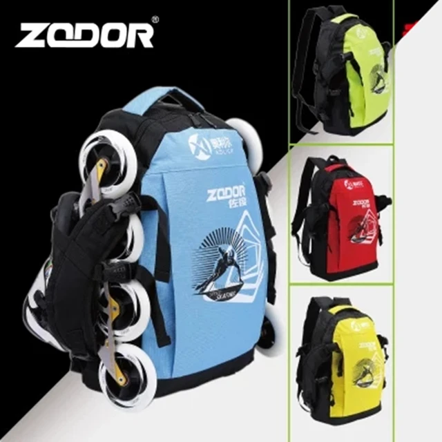 Mochila para patines de velocidad en línea, contenedor de fibra de carbono,  verde, rojo, amarillo y azul, bolsa de patinaje máxima EUR 46 - AliExpress