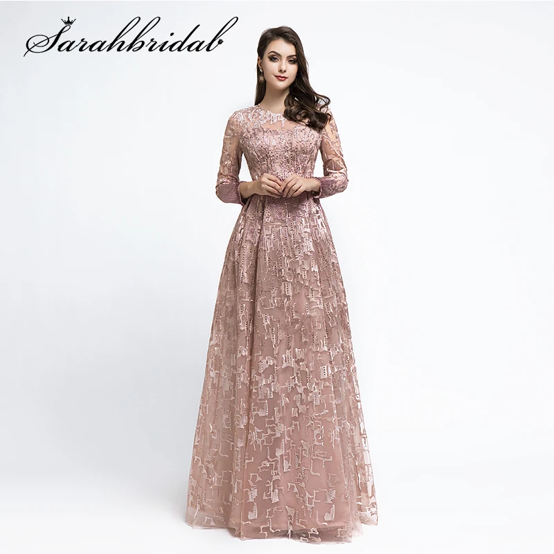 Элегантные женские модельные вечерние платья одежда с длинным рукавом Дубай