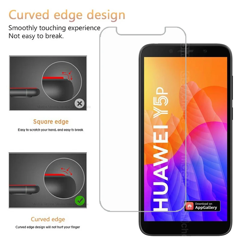 2 шт Huawei Y5p закаленное стекло 9H Высококачественная защитная пленка