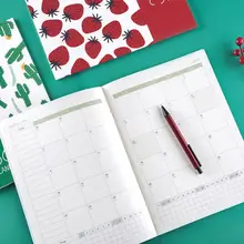 Ежедневник журнал ежемесячный каваи фрукты А4 руководство книга