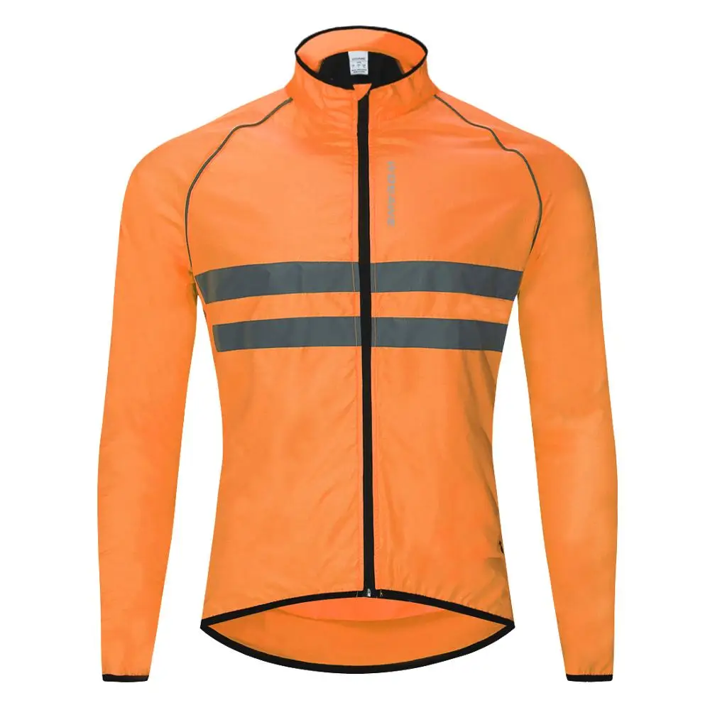 thumbnail image 1 of WOSAWE - Maillot de ciclismo de manga larga a prueba de viento para hombre, cortavientos, impermeable, para ciclismo, 1 of 5